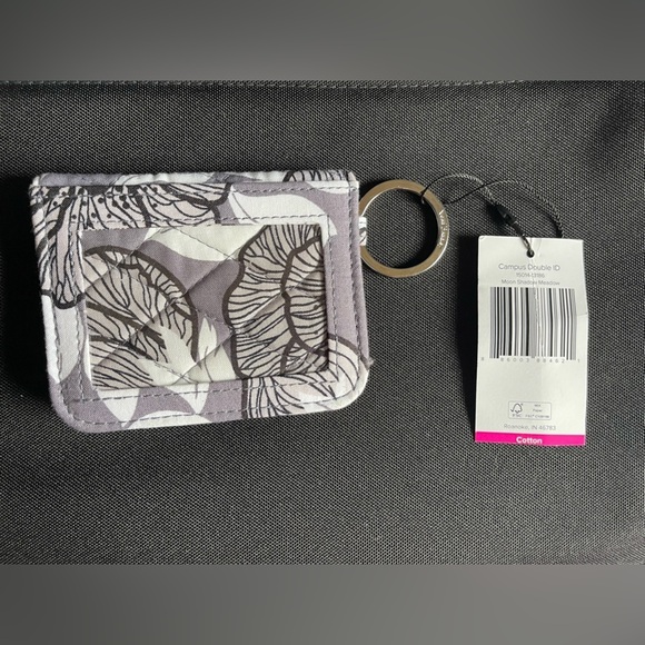 Vera Bradley Accessories - Vera Bradley Gray and White Compact ID Case
